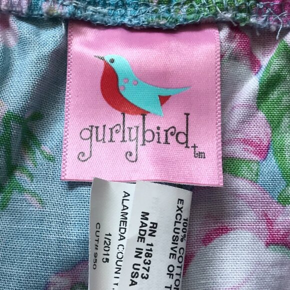 Gurlybird Cropped‎ Pants Girls Sz 10 Multi Colored Mixed Prints Ruffle Hem Pants - Picture 10 of 11